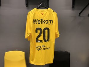 Curiosa - Swim to Fight Cancer wedstrijdshirt - Dion Malone kopen? Bied vanaf 50!