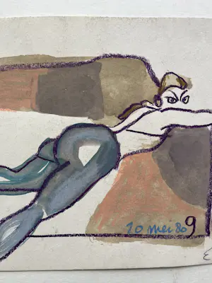 Ed Dukkers - Liggend model kopen? Bied vanaf 80!