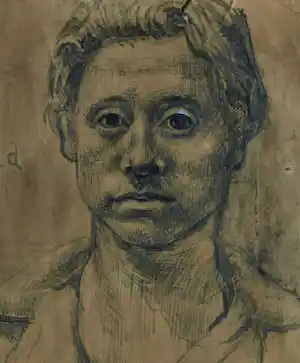 Gerard Fieret - Inkttekening , Portret , Zelfportret? - 1947 verkauft für € 90!