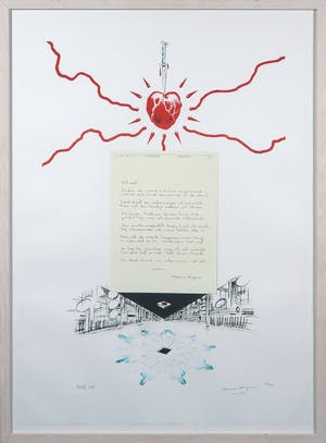 Peter Pontiac - Litho, Menno Wigman - Ingelijst kopen? Bied vanaf 1!