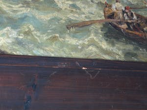 Niet of onleesbaar gesigneerd - Olieverf op doek , “Zeegezicht” – ingelijst , 69 x 89 cm kopen? Bied vanaf 10!