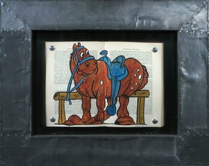 Jan Bollaert - Gemengde techniek op papier, Thomistische W. - Ingelijst kopen? Bied vanaf 1!