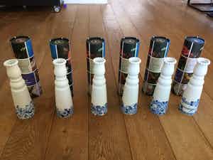 Marcel Wanders - Marcel Wanders vaas nummer 1 t/m 6 complete collectie verkocht voor € 180!