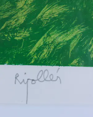 Juan Garcia Ripolles - Zeefdruk, Mujer con mariposa - Ingelijst kopen? Bied vanaf 100!