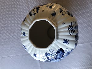 Niet of onleesbaar gesigneerd - Delfts Blauwe dekselpot, dekselvaas kopen? Bied vanaf 1!