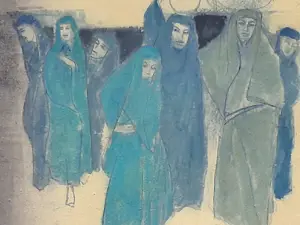 Ru van Rossem - Vrouwen op weg naar de tempel kopen? Bied vanaf 125!