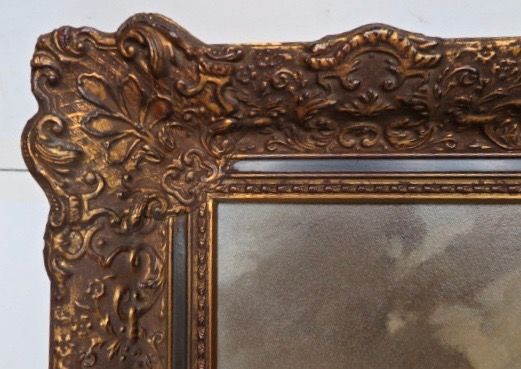 Niet of onleesbaar gesigneerd - Haarlem, Spaarne haven bij maanlicht - Gesigneerd:Vos (wie?) - Prachtige lijst! kopen? Bied vanaf 1!