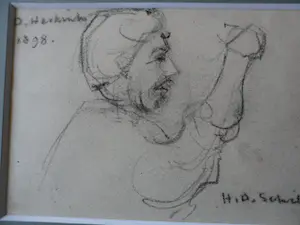 Hendrik David Schild - 2 Potloodtekeningen een van Cornelis Koppenol de andere is mijn onbekend. kopen? Bied vanaf 25!