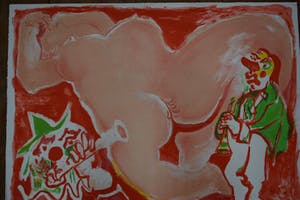 Edouard Pignon - Litho, Titel. "Hommage a Federico Fellini ". kopen? Bied vanaf 50!