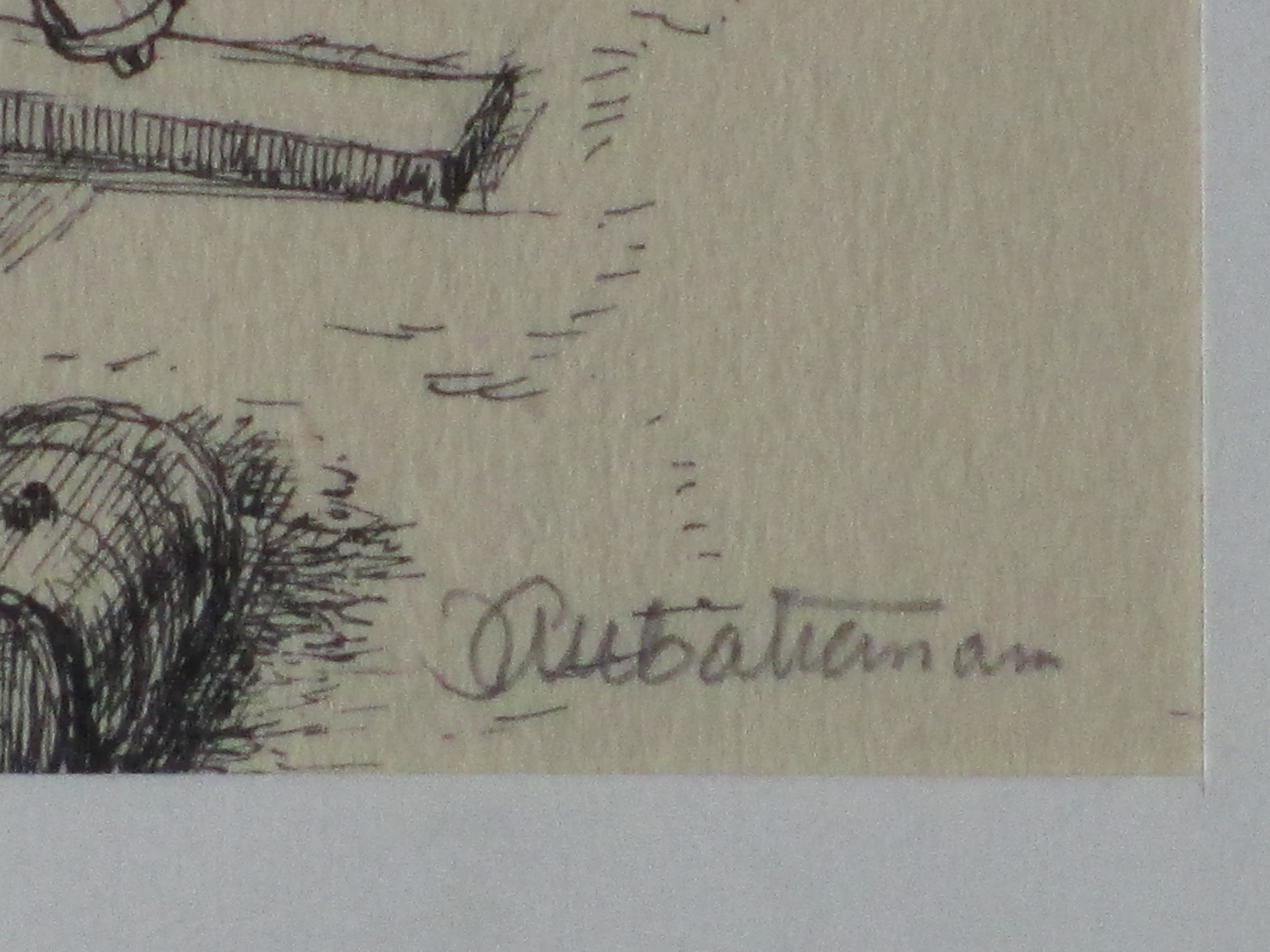 Jan Battermann - Het oprukken der bebouwing - Inkttekening kopen? Bied vanaf 1!