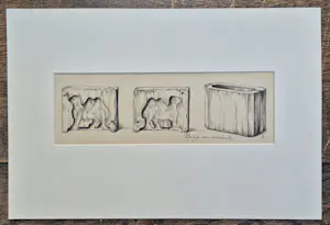 Anton Pieck - Originele krijttekening - gemonogrammeerd kopen? Bied vanaf 395!