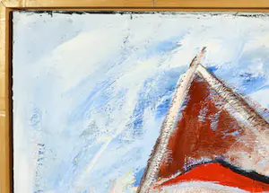 John Lie a Fo - Olieverf op doek, Zonder titel - Ingelijst (Groot) kopen? Bied vanaf 350!