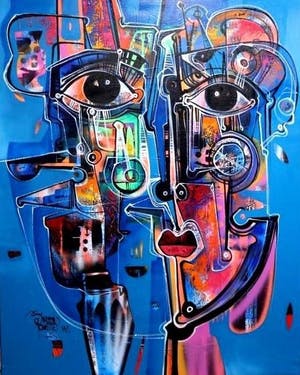 Simeon Gonzales - Rostro de Mujer en Primaverea kopen? Bied vanaf 849!