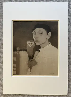 Jan Mankes - Originele Heliogravure - Zelfportret met Uil 1923 kopen? Bied vanaf 150!
