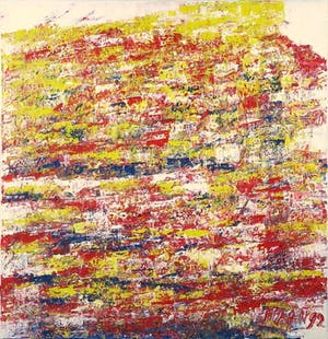 Pieter Haan - Acryl op doek, Abstracte compositie kopen? Bied vanaf 1!