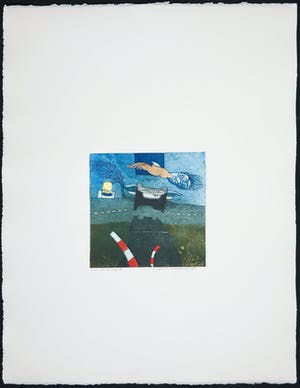 Michel van Overbeeke - Kleurenets met bladgoud, On my way II kopen? Bied vanaf 1!