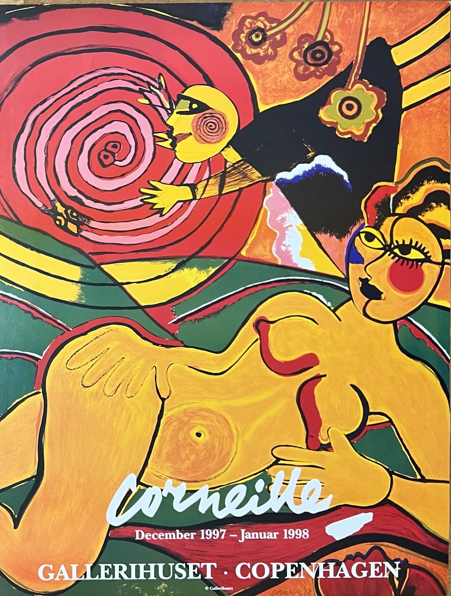 Corneille - Grote poster - GallerieHuset Kopenhagen - Met stempel Atelier Corneill kopen? Bied vanaf 1!