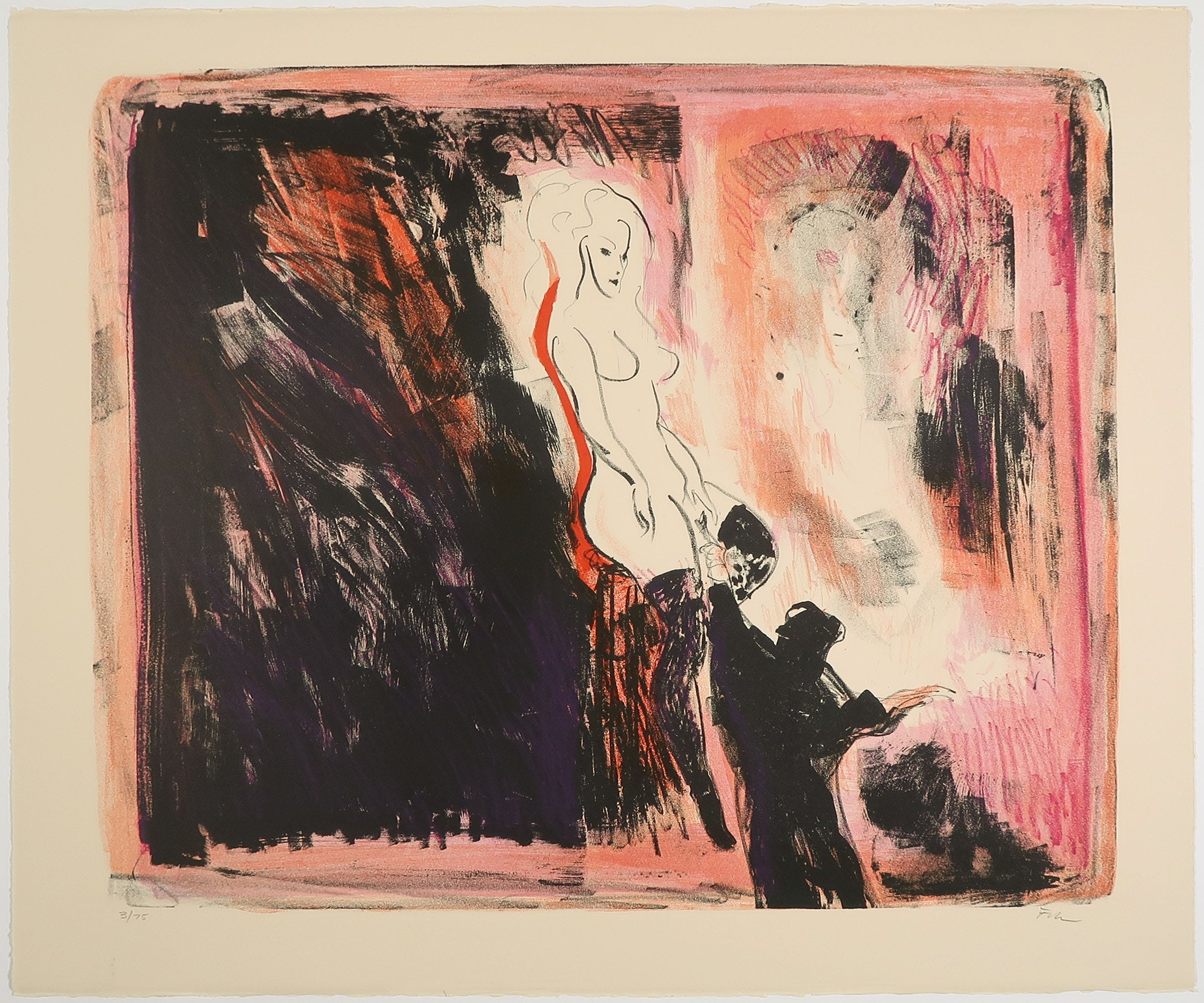 Luis Filcer - Litho, Schilder en zijn Model I verkocht voor € 20!