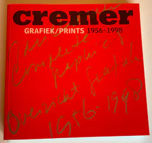Jan Cremer - Cassette met 1 zeefdruk en het boek Grafiek/Prints 1956-1998 kopen? Bied vanaf 150!