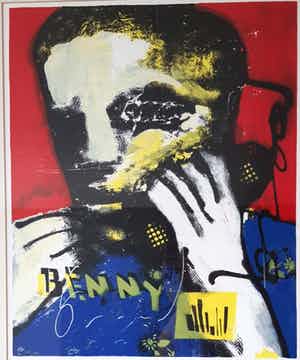 Herman Brood - Benny - ingelijst - 150 ex. verkocht voor € 1!