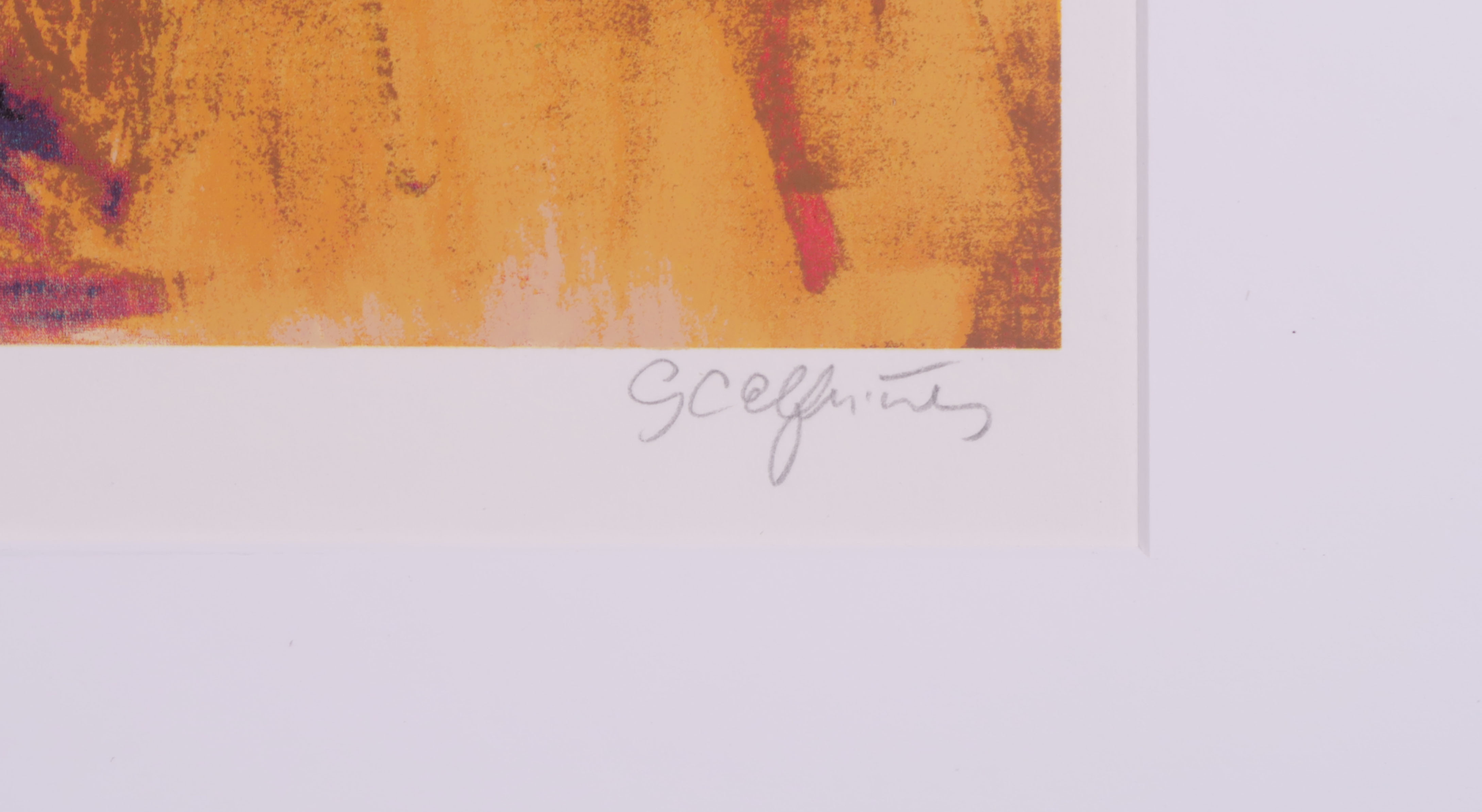 Gerda Elfring - Zeefdruk, 7 Kippen kopen? Bied vanaf 40!