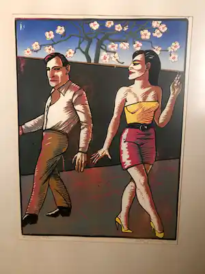 Leon Janssen - Houtsnede vendu pour 81€ !