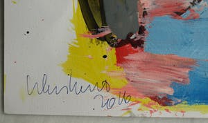 Peter Klashorst - Acrylverf op papier – Abstract 8 – 47,5 x 36 cm - 2016 kopen? Bied vanaf 35!