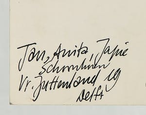 Jan Schoonhoven - Nieuwsjaarsgroet met tekening kopen? Bied vanaf 1!