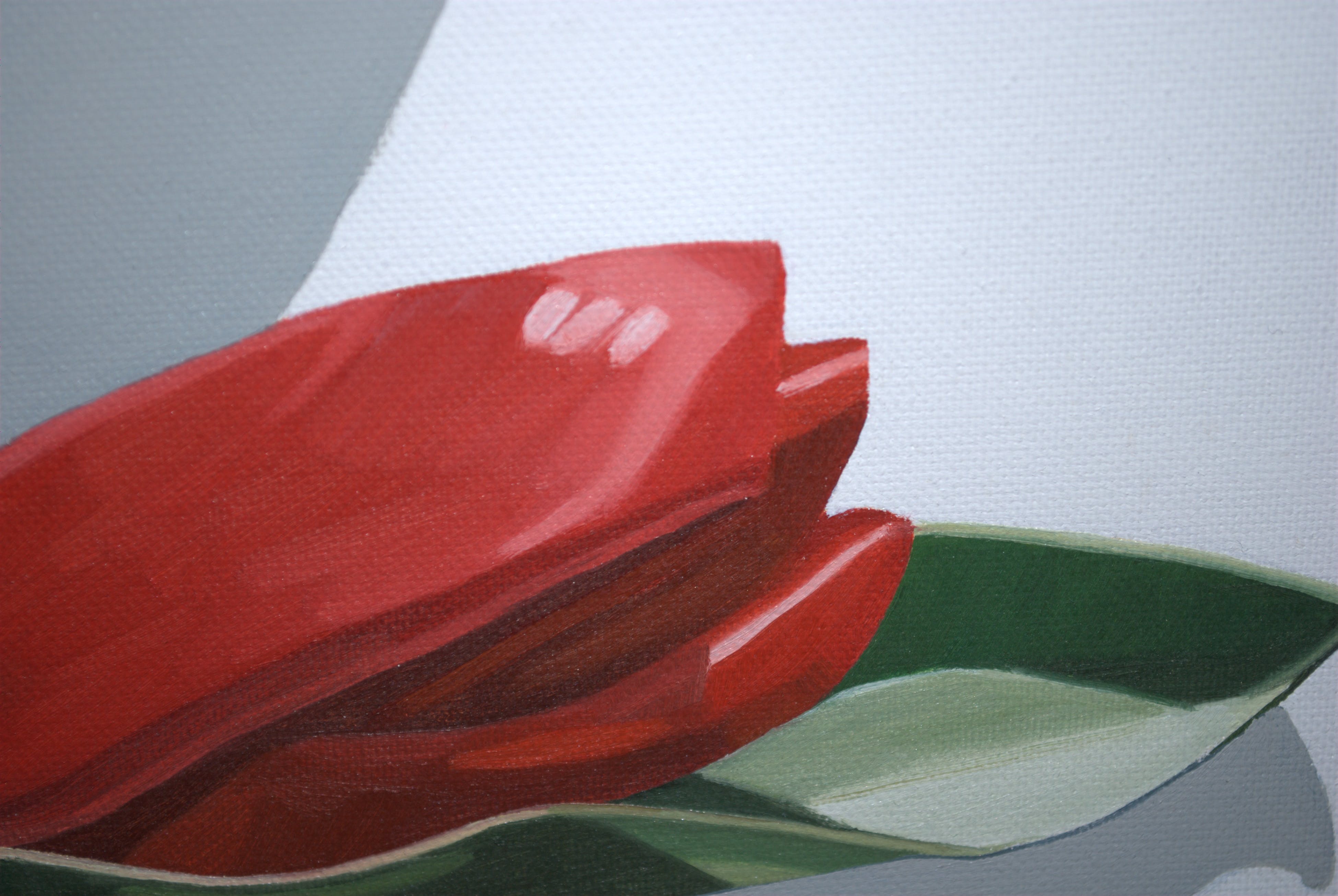 Niet of onleesbaar gesigneerd - olieverf op doek - liggende tulp 2005 kopen? Bied vanaf 1!