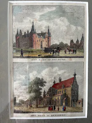 Abraham Rademaker - Helmond / Benderen - Handgekleurde Gravure, Ingelijst kopen? Bied vanaf 30!
