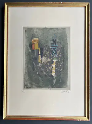 Johnny Friedlaender - Signierte und nummerierte Original Aquatinta Radierung kopen? Bied vanaf 60!