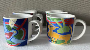 Corneille - Zes mokken - "Enchantement de Printemps" kopen? Bied vanaf 1!