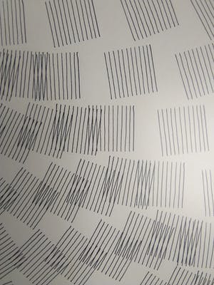 Peter ten Hoorn - Variatie op Ritme 6 - Abstracte lijntekening kopen? Bied vanaf 1!