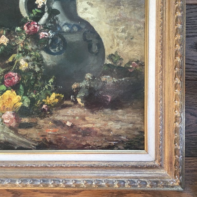 Jan Herman Coster - Jan Herman Coster: olie op paneel, stilleven kopen? Bied vanaf 175!