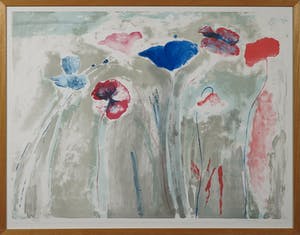 Marianne Aartsen - Litho, Z.T. Bloemen - Ingelijst kopen? Bied vanaf 20!