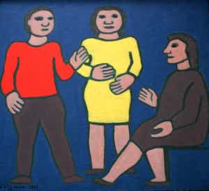 Koos van Vlijmen - Olieverf op doek - 1984 verkocht voor € 195!