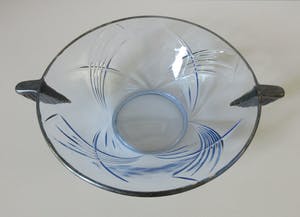 Curiosa - Art Deco 7-delige persglazen fruit set met verzilverde rand kopen? Bied vanaf 1!