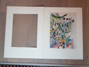 Raoul Dufy - Bevlagde straat in Nizza 1928, litho kopen? Bied vanaf 65!