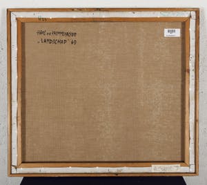 Hans van den Krommenacker - Landschap 1969 - 1969 - acrylverf op doek kopen? Bied vanaf 60!