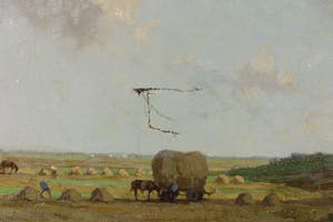 Willem Frederik Noordijk - Olieverf op doek, De Eempolder - Ingelijst kopen? Bied vanaf 1!