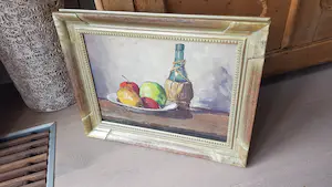 Henk van Leeuwen - olie op doek - stilleven, gesigneerd lo + verso stempel kopen? Bied vanaf 99!