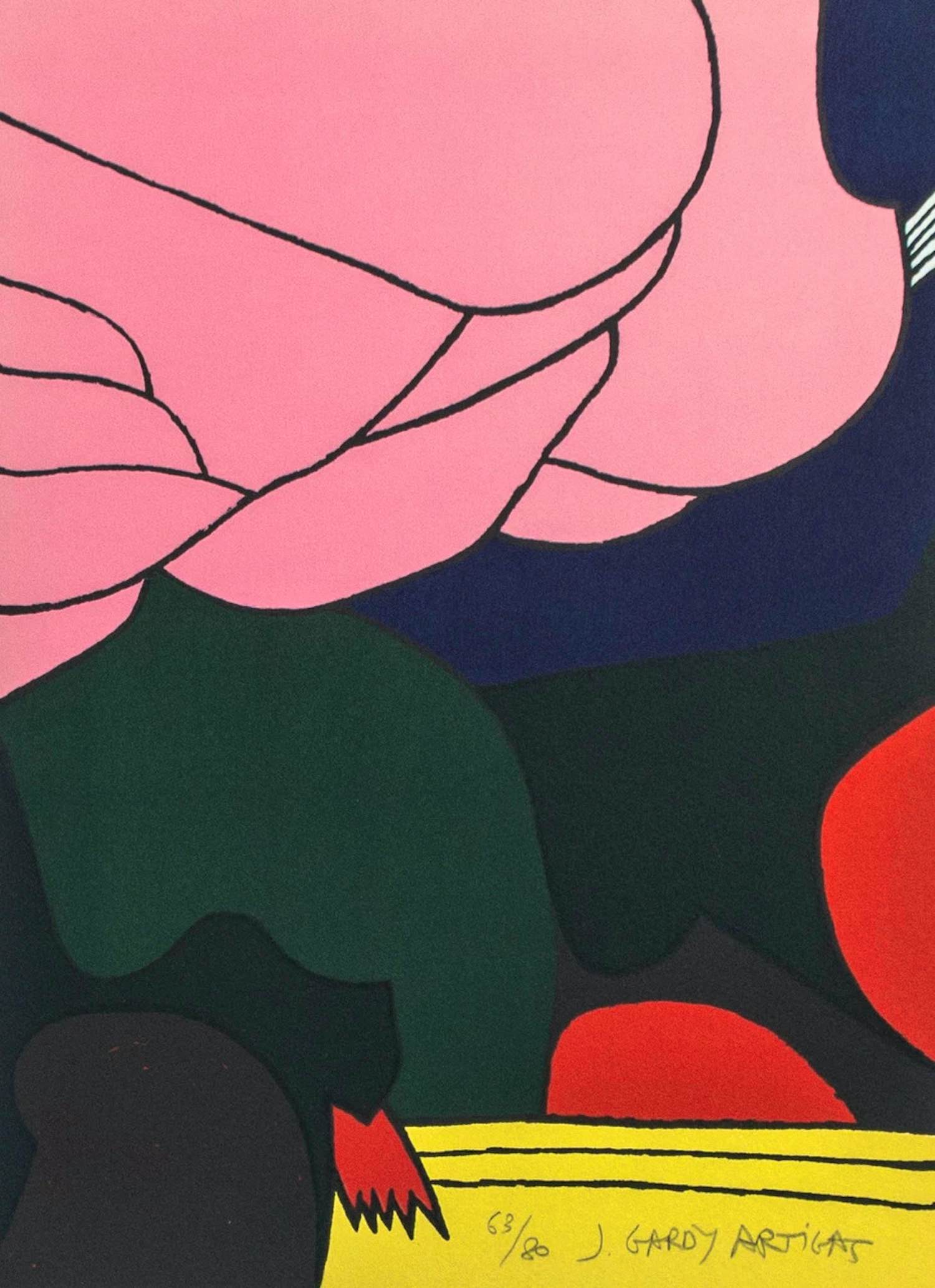 Joan Gardy Artigas - Kleurenlitho HOMMAGE a A&M MAEGHT verkocht voor € 65!