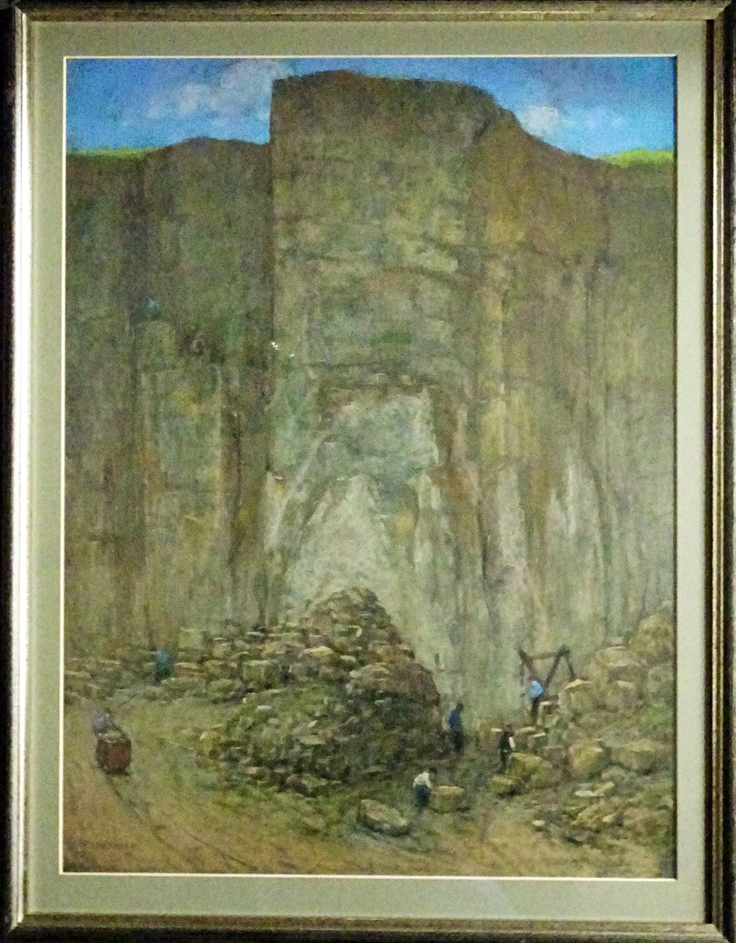 Herman Heijenbrock - Steengroeve met Arbeiders verkocht voor € 520!