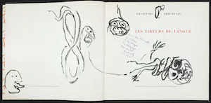 Buy Pierre Alechinsky - Gesigneerde exemplaar van Les Tireurs de Langue + het boek Ideotraces? Bid from 1!