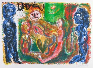 Rik van Iersel - Litho, Nachtelijke ontmoeting kopen? Bied vanaf 1!