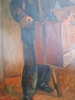 Jaap Min - Jaap Min (1914-1987) - Man met orgel kopen? Bied vanaf 200!