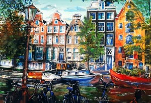 Elena Polyakova - Een gracht in Amsterdam kopen? Bied vanaf 65!