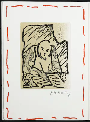 Pierre Alechinsky - Lot van twee uitgaves met ets, Travaux d'impression kopen? Bied vanaf 250!