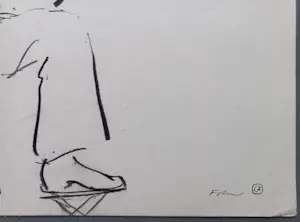 Buy Luis Filcer - gesigneerde houtskool tekening? Bid from 69!