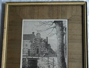 Johannes Elsinga - + Henriëtte Hubregtse-Lanzing : 3 Ingelijste prenten van Franeker, Friesland kopen? Bied vanaf 50!